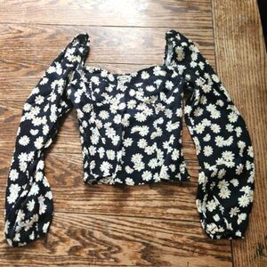 Reformation Reign Top Blouse Daisy Chain Size 0